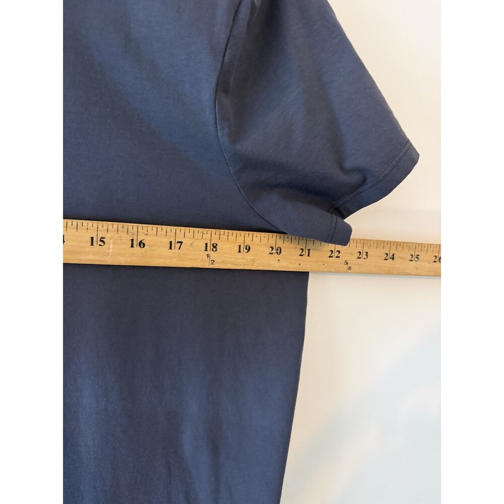 J.Jill Pure Jill Top Womens Large Tall Gray Side Slit Elliptical Tee Shirt - Picture 7 of 11